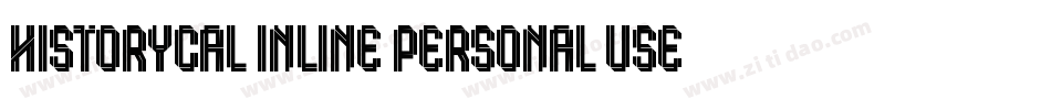 Historycal Inline Personal Use字体转换